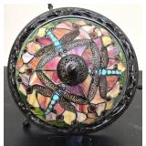 Tiffany Style Stained Glass Dragonfly Chandelier