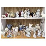2 shelf lots of assorted home decor