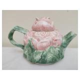 Peggy Jo Ackley Pink Rose Teapot