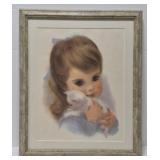 Framed 'Northern Tissues Baby' print