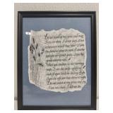 Framed quote art