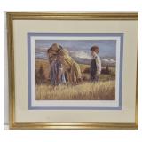 Signed and numbered Jim Daly 'Left Out' print