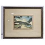 Framed signed print