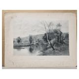 'Pond Lillies' Ernest Parton 1886 print