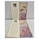 Large stack of Edna Hibel print cards