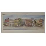 'Rainbow Row' Charleston, S.C. print by Fouche