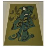 Signed and numbered Geisha print **
