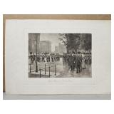 Vintage 'Band Practice in London Tower' print