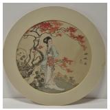 Asian theme Hand painting on silk