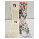 Large stack of Edna Hibel print cards