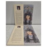 Large stack of Edna Hibel print cards