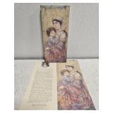 Large stack of Edna Hibel print cards