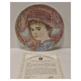 Edna Hibel porcelain 'Giselle' plate #10561