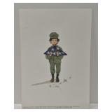 Signed and numbered 'The Soldier' print