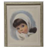 Framed 'Northern Tissues Baby' print