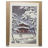 Vintage 'Snow scene' print