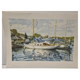 7 copies of sailboats prints by Terry Rodgers