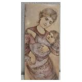 Edna Hibel print card