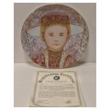 Edna Hibel porcelain 'Gerald' plate #10064/19,500