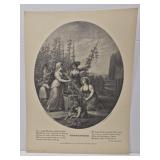 Vintage 'September' print