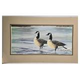Framed Phillip Powel 201/1000 duck print