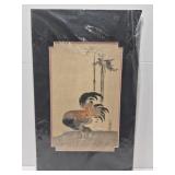 'A Cock' print by Naonobu Kano