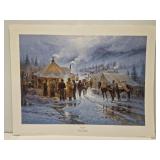 G. Harvey 'Forty-Niners' print signed & numbered
