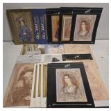 Estate lot of Edna Hibel magazines