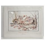 Nancy hund pink house print