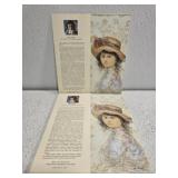 Large stack of Edna Hibel print cards
