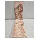 Large stack of Edna Hibel print cards