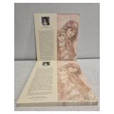 Large stack of Edna Hibel print cards