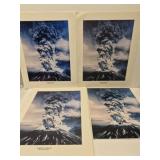 Several prints of Mt. Saint Helens on different