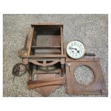 Vintage clock parts as is
