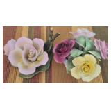 Staffordshire & porcelain flower figurines AS IS