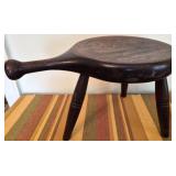 Vintage rustic wooden milking stool