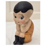 Vintage Carnival Chalkware Kewpie Doll SEE DESC