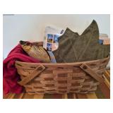 Picnic basket with misc items