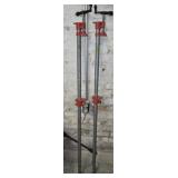 Pair of pole clamps
