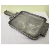 2 Vintage Alabama football cast iron griddle
