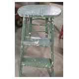 Old wooden step stool
