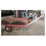 Metal wheelbarrow