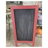 A frame double sided chalkboard