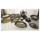 Lot of Silver plated serving pieces