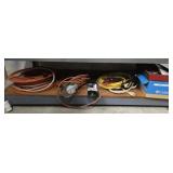 Estate lot of extension cords and more