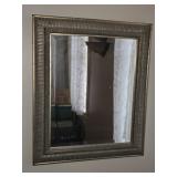 Modern Framed Beveled Glass Mirror