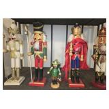 Lot of 5 nutcrackers