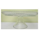 Vintage Federal Glass pedestal cake stand