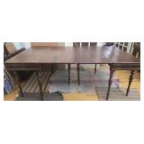 Gorgeous vintage mahogany double drop leaf table