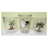 3 Tervis style insulated tumblers